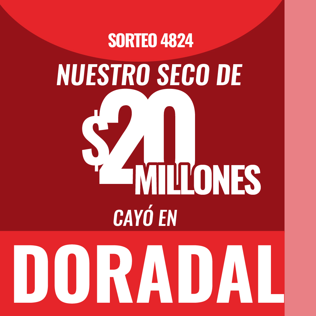 Mobile Cayó uno de nuestro secos Doradal sorteo 4824 27 de febrero 2026