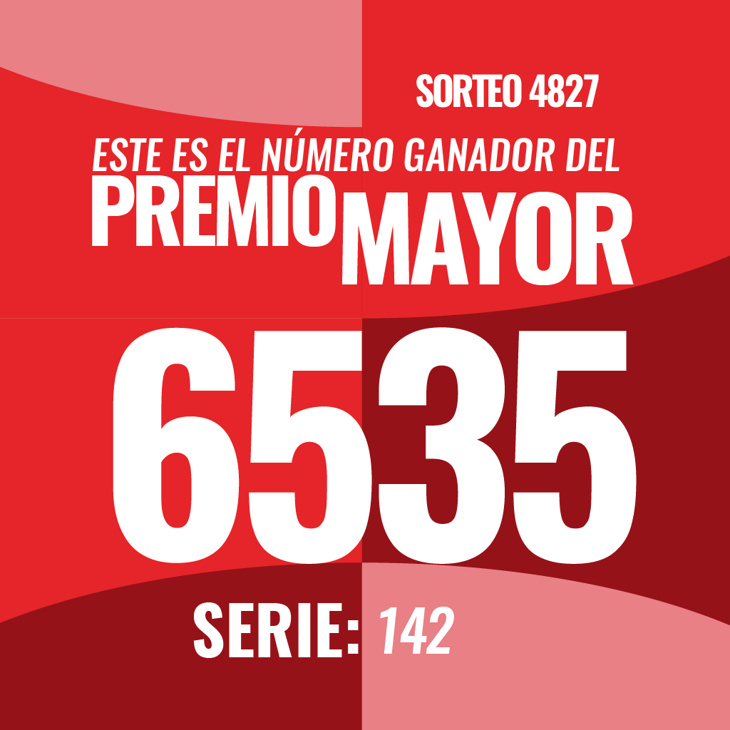 Mobile premio Mayor Sorteo 4827