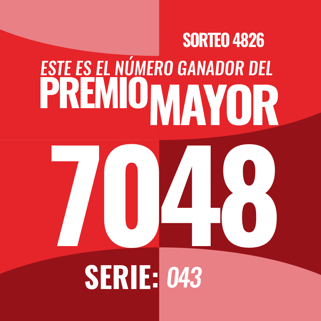 Mobile premio mayor sorteo 4824 13 de Marzo 2026