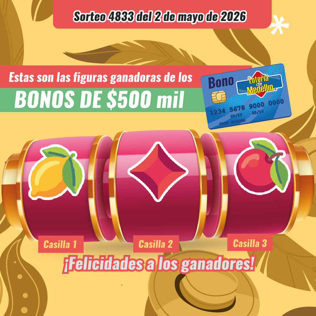 FIGURAS GANADORAS DEL BONO CASINO POR 500