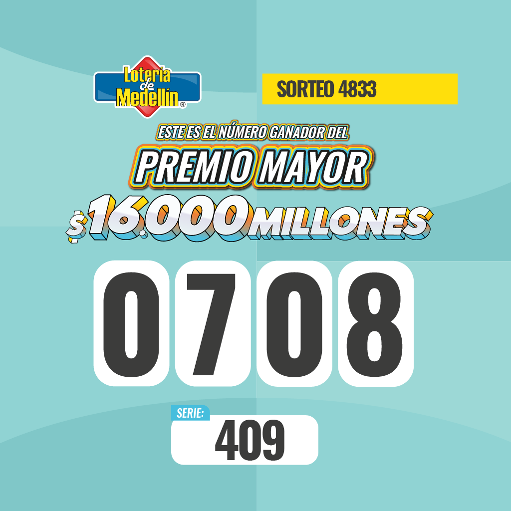 Premio mayor 4833