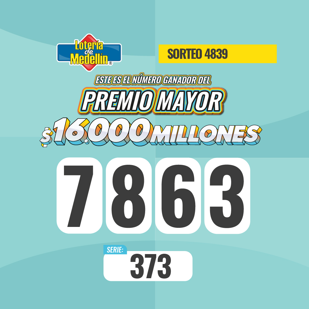 Premio Mayor Sorteo 4839