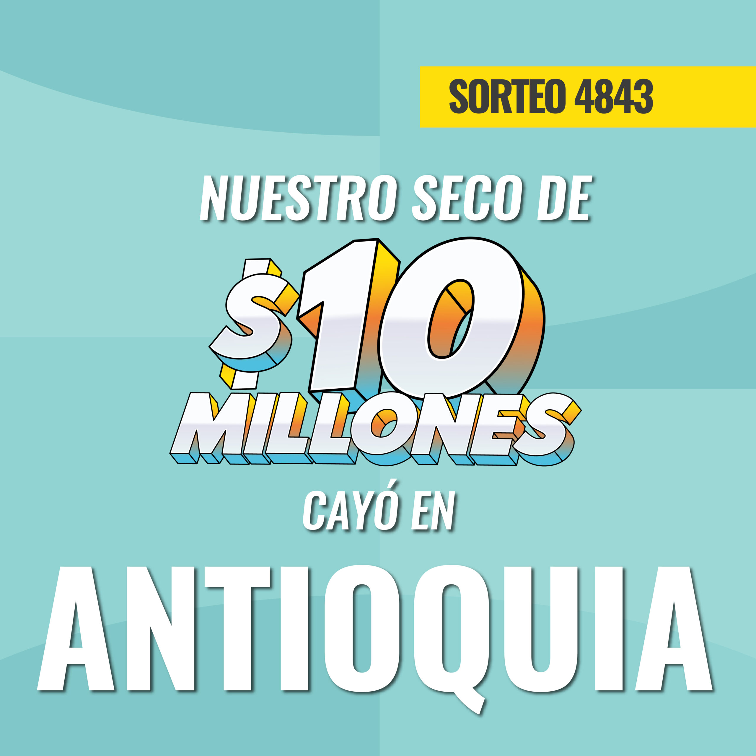 Mobile cayó seco de 10 Millones en Antioquia sorteo 4843 julio 10