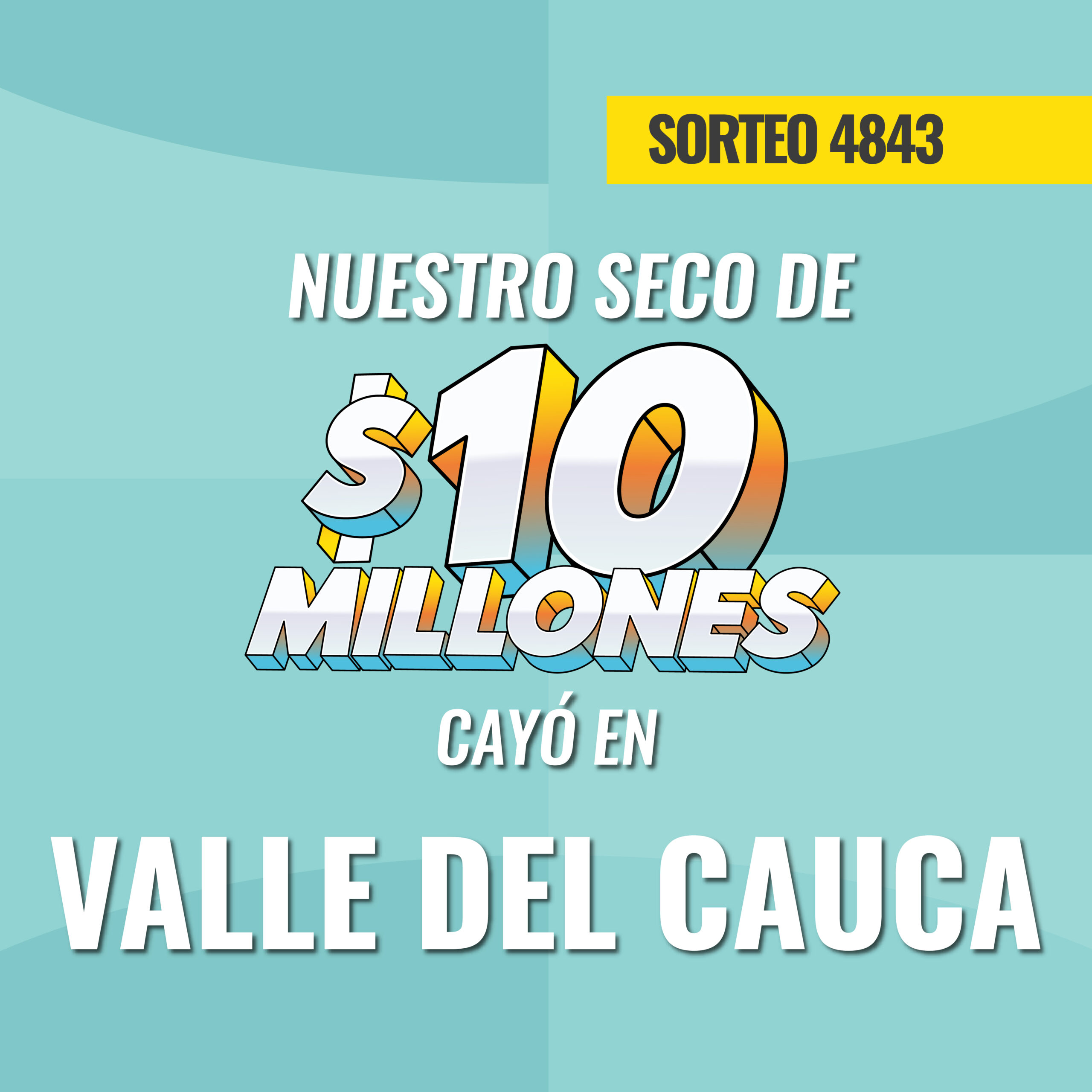 Mobile cayó seco de 10 Millones en Valle del cauca sorteo 4843 julio 10