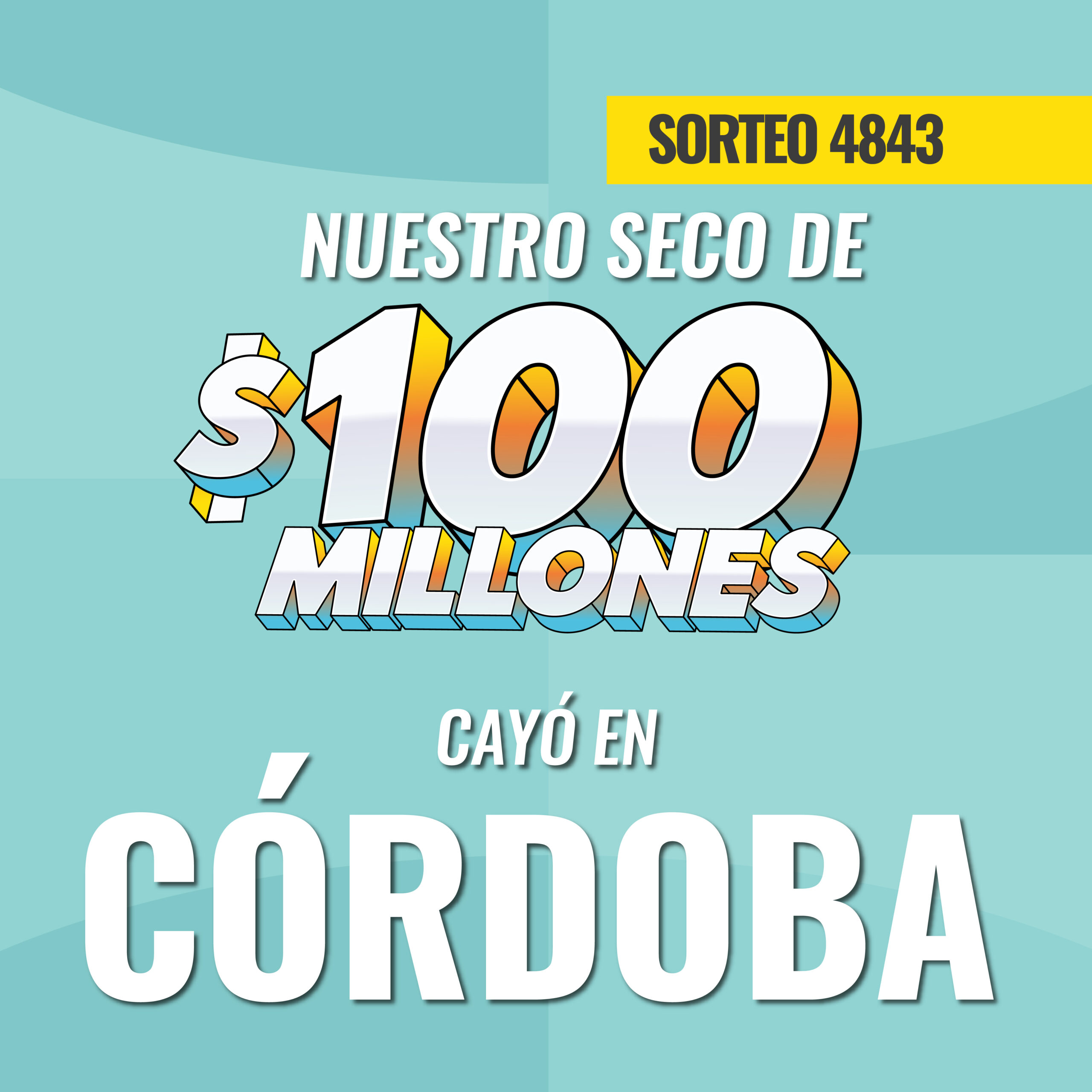 Mobile cayó seco de 100 Millones en Córdoba sorteo 4843 julio 10