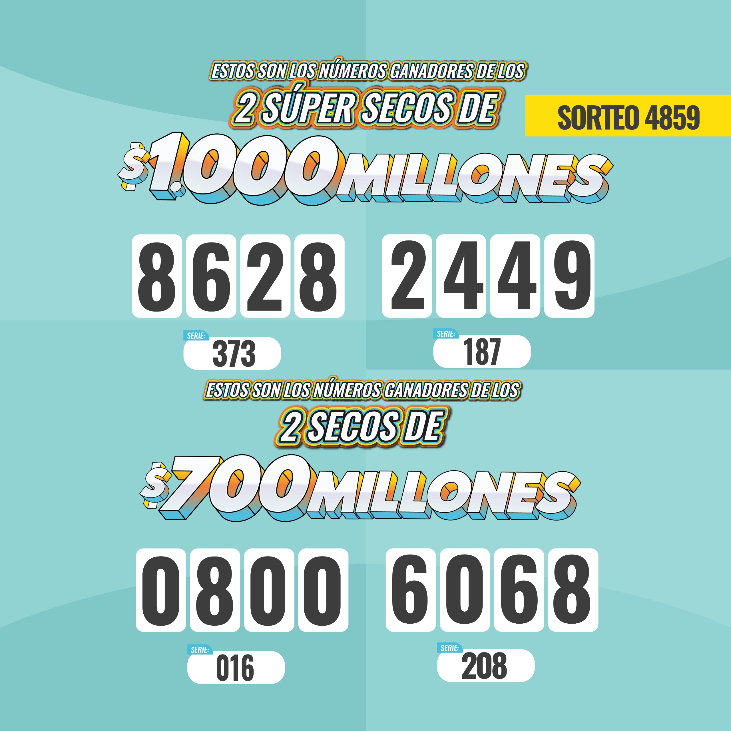 Mobile Secos 700 y 1000 sorteo 4859